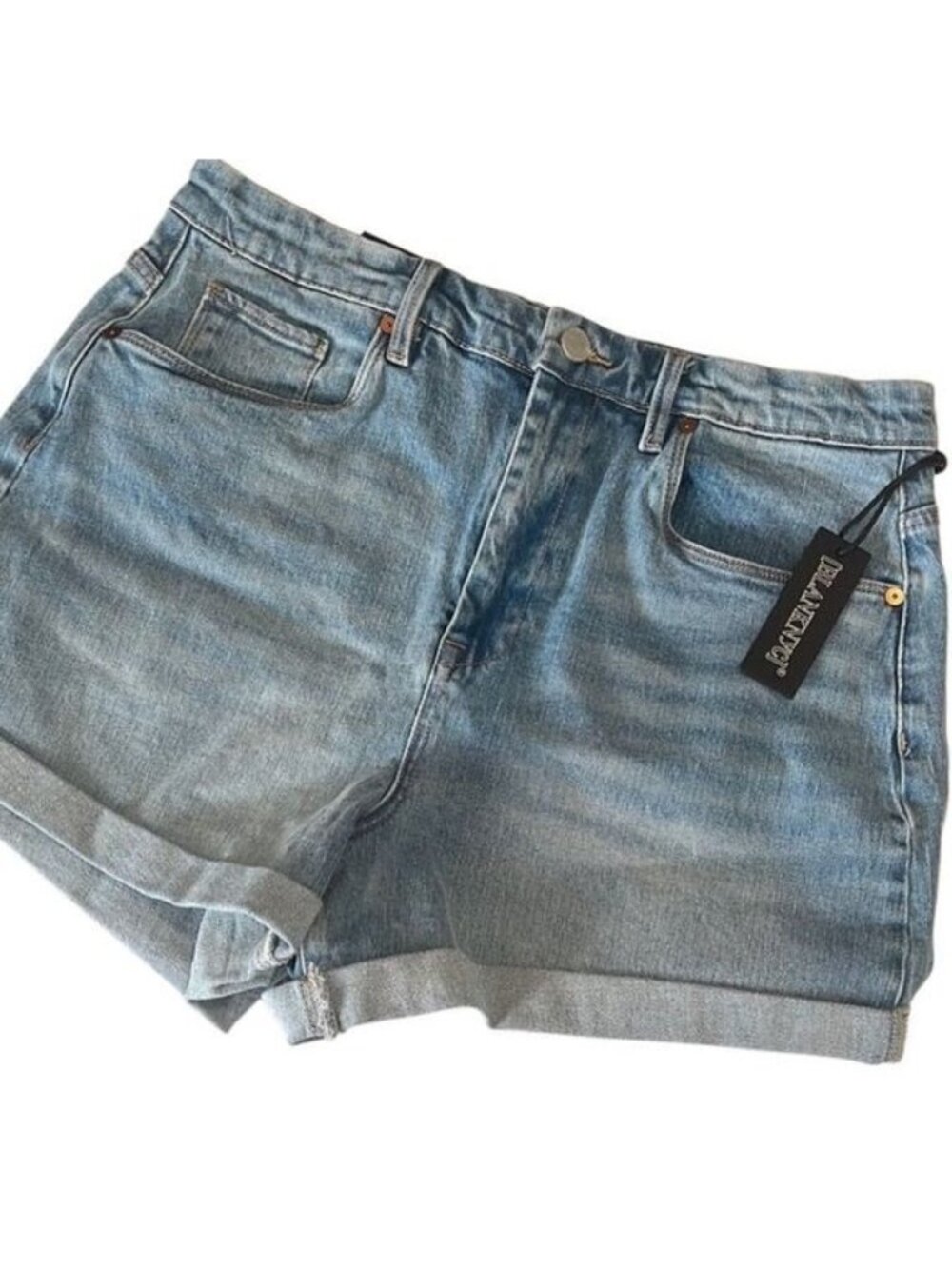 Blank NYC The Perry Denim Mom Denim Jean Shorts Size 31 NWT